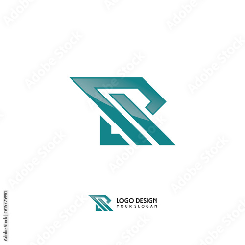 Free Download Modern R Letters Line Art Logo Design Vector - GFXLoad
