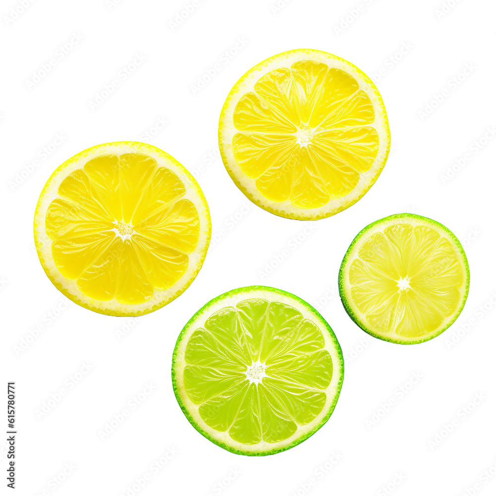lime  , isolated on transparent background cutout