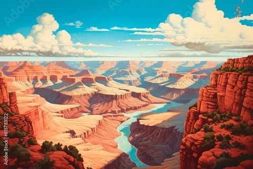An expansive panorama of the Grand Canyon wallpaper © Hatia