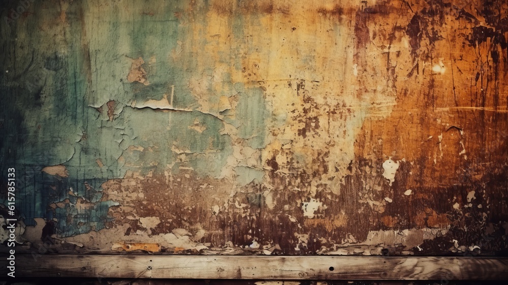 Vintage grunge concreate wall industrial background. Generative AI technology.