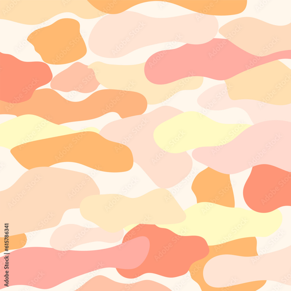 Seamless pattern with abstract spots. Vector background for your design
