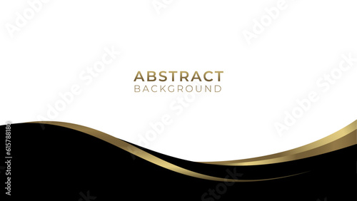 Luxury abstract black background  with golden  waves. Bottom horizontal banner.  Square diamond geometric pattern style. Luxury style. VectorTemplate.
