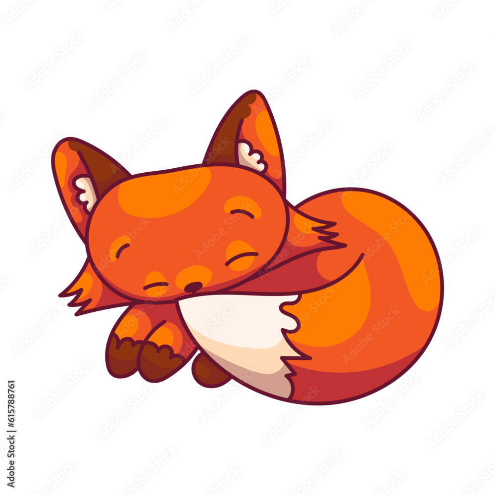 Cute Fox Character Sticker Cute Fox Character Sticker