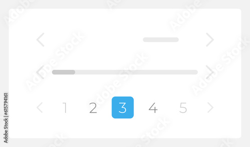 Move between website pages UI element template. Editable isolated vector dashboard component. Flat user interface. Visual data presentation. Web design widget for mobile application with light theme