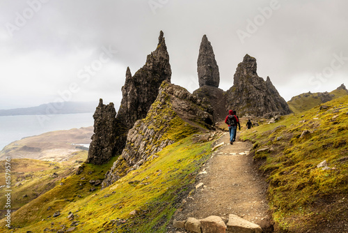 Old Man of Storr panorama view, Scotland, Isle of Skye