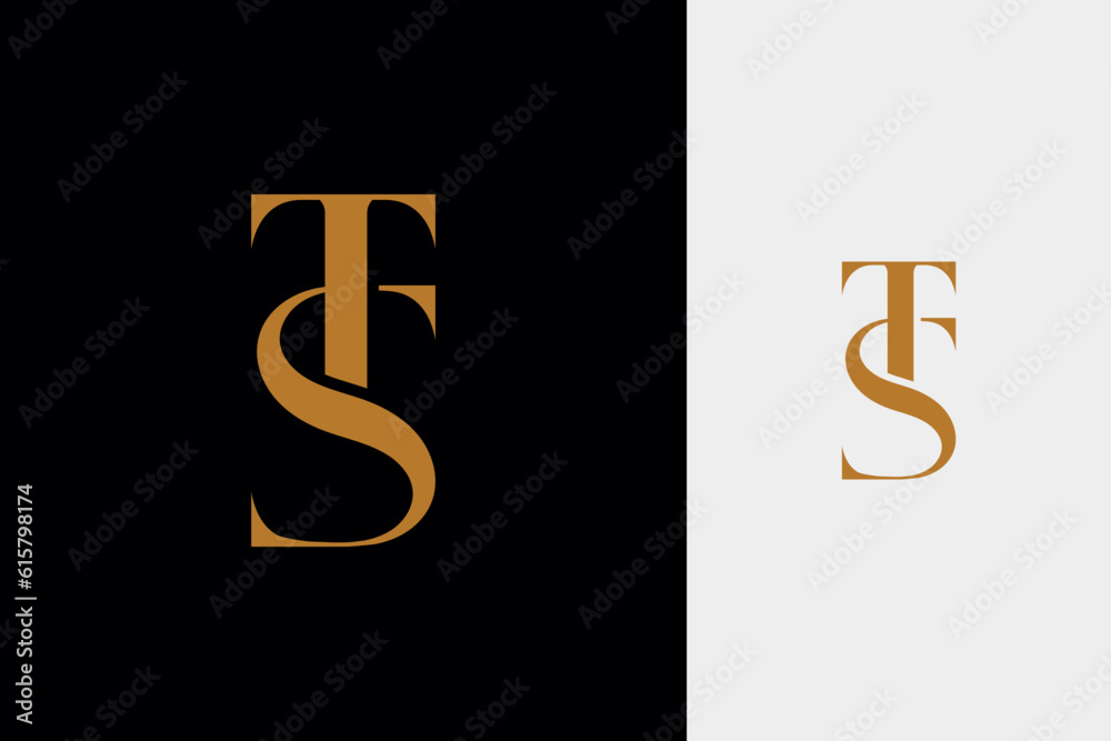 elegant simple minimal luxury serif font alphabet letter t combined with letter s logo design elegant simple minimal luxury serif font alphabet letter t combined with letter s logo design