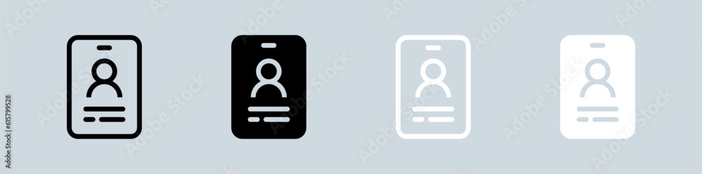 Identity icon set in black and white. User signs vector illustration. Identity icon set in black and white. User signs vector illustration.