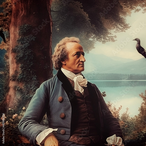 Johann Wolfgang von Goethe (1749 - 1832) the greatest writer in the German language and profound influencer of Western thought fron the 18th century to the present day photo
