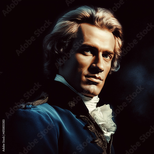 Friedrich von Schiller ( 1759-1805)  German physician, playwright, poet, and philosopher, exponent of Weimar Classicism with Wolfgang von Goethe.