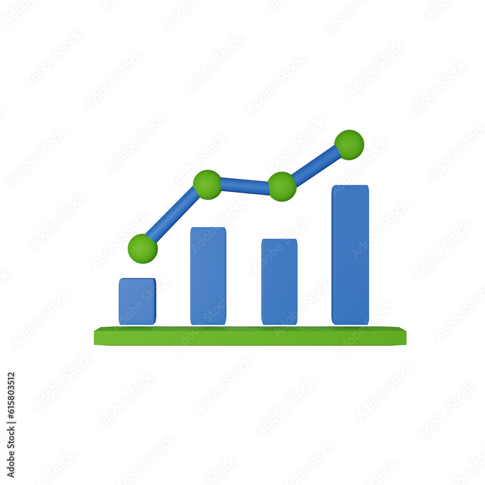 business chart icon with uptrend line graph business chart icon with uptrend line graph