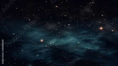 starry night sky, generative AI 