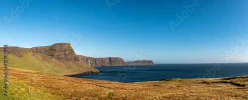 Neist Point lighthouse panorama view, Scotland, Isle of Skye photo