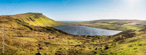 Stunning panorama, view of Scottish landscape, Highlands, Scotland, Isle of Sky © hajdar