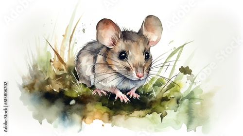 watercolor painting of a mouse © Sndor