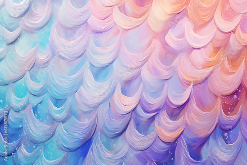 Water texture, mermaid tail texture, glittery, glitter, pearl tints, sun glare, texture pastel background. AI generative