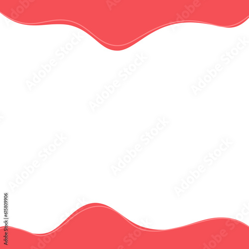 red curve frame  wavy background