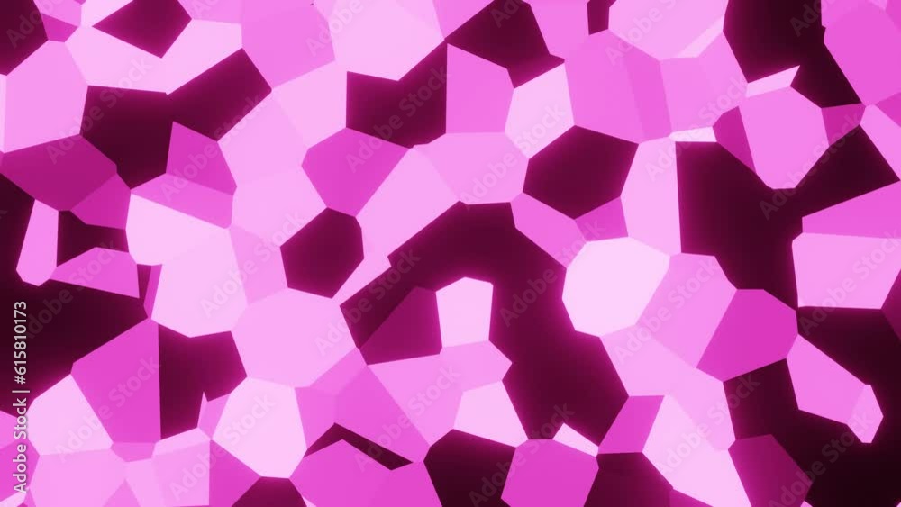 Abstract glow pink polygons animated background. 3d modern motion graphic backdrop Abstract glow pink polygons animated background. 3d modern motion graphic backdrop
