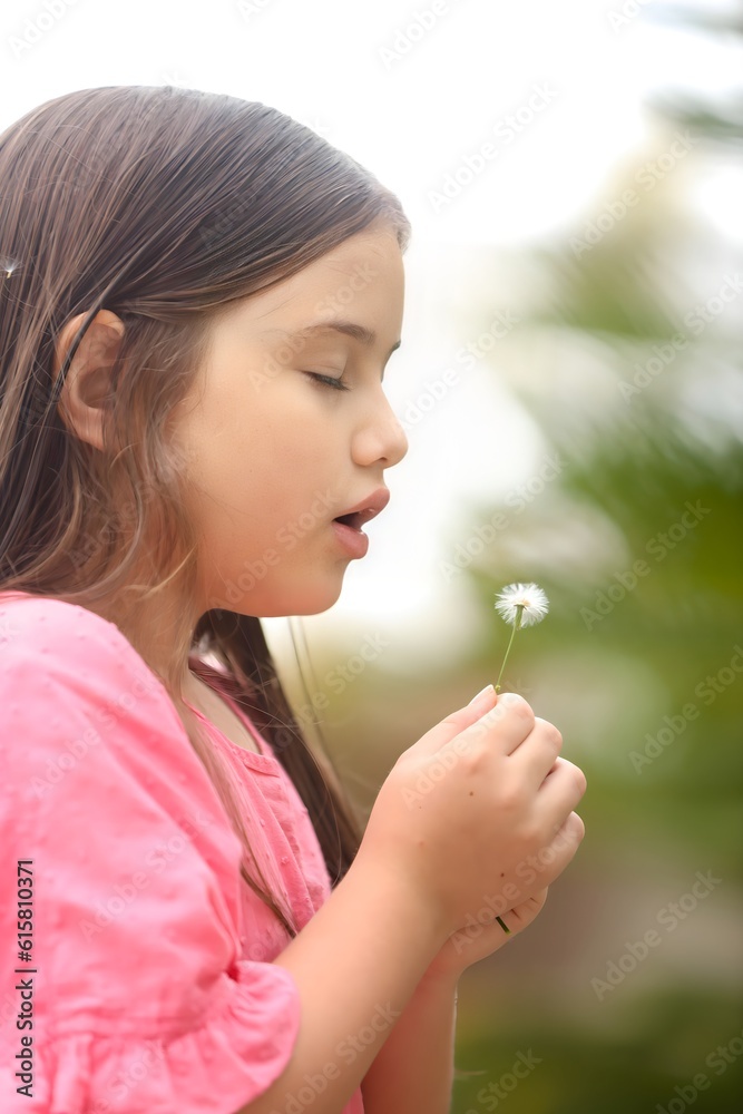 girl in the garden, ready to blow a dandelion, wish, dream, nature, outdoors, happiness, joy, playful girl in the garden, ready to blow a dandelion, wish, dream, nature, outdoors, happiness, joy, playful