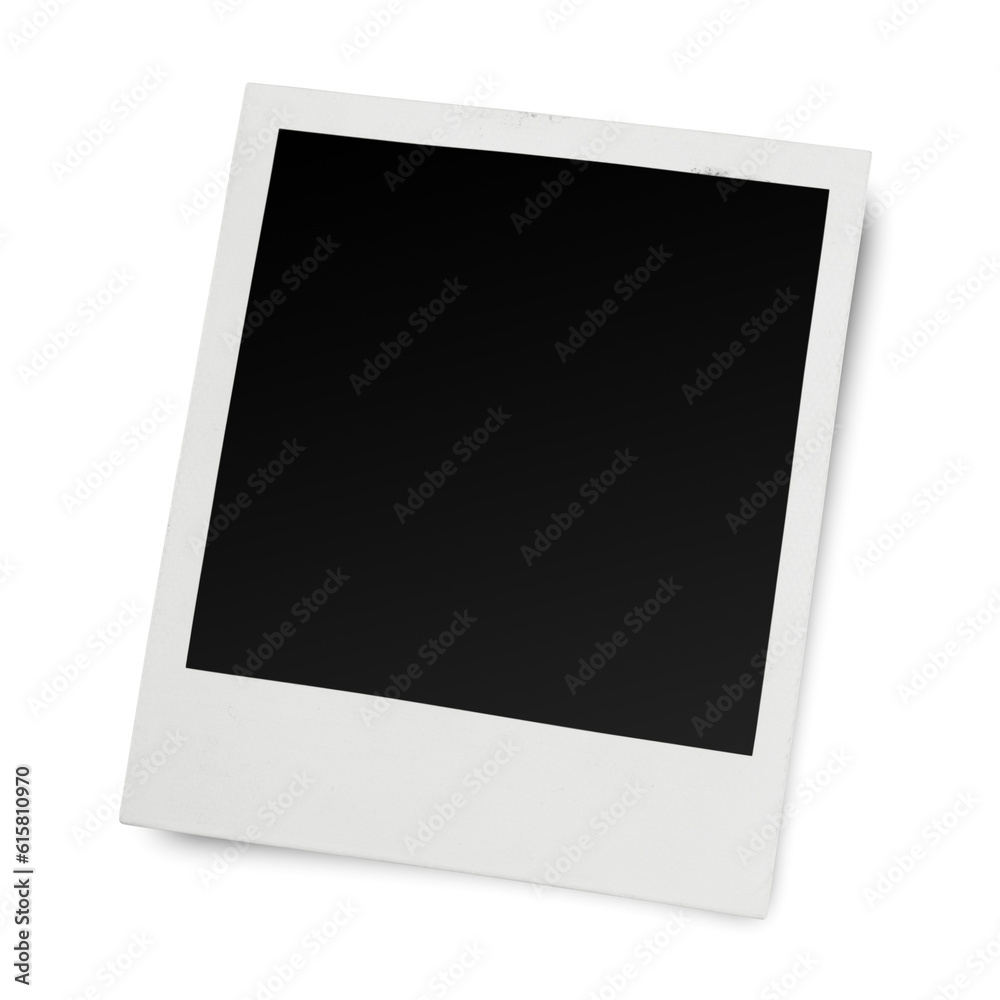 Blank old polaroid photo frame isolated on transparent background Blank old polaroid photo frame isolated on transparent background