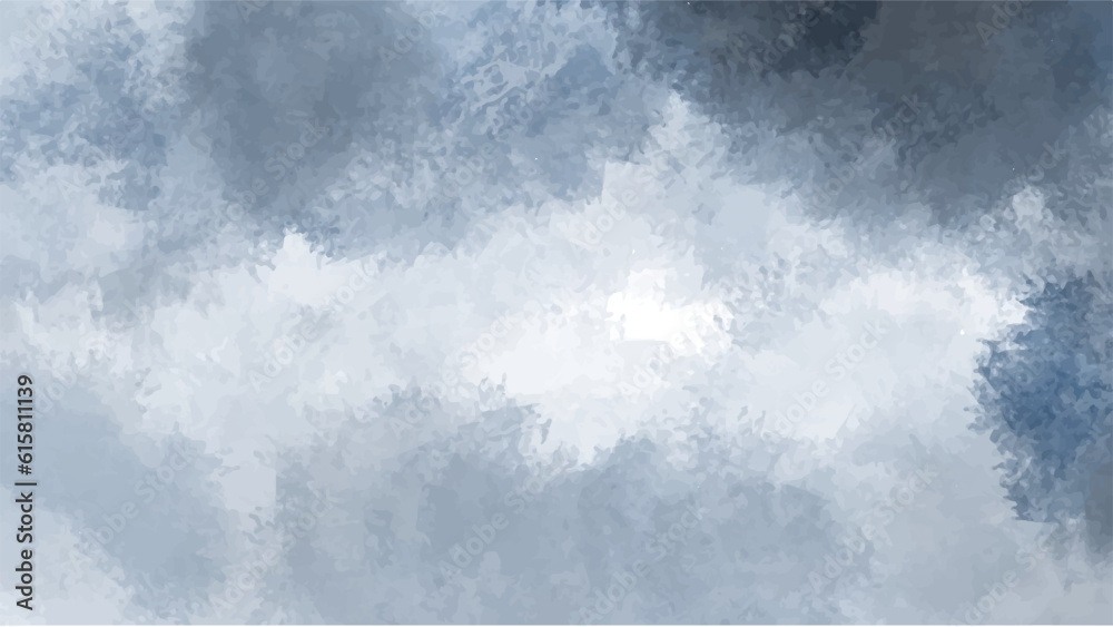 Obraz premium Abstract blue watercolor background.Hand painted watercolor. vector