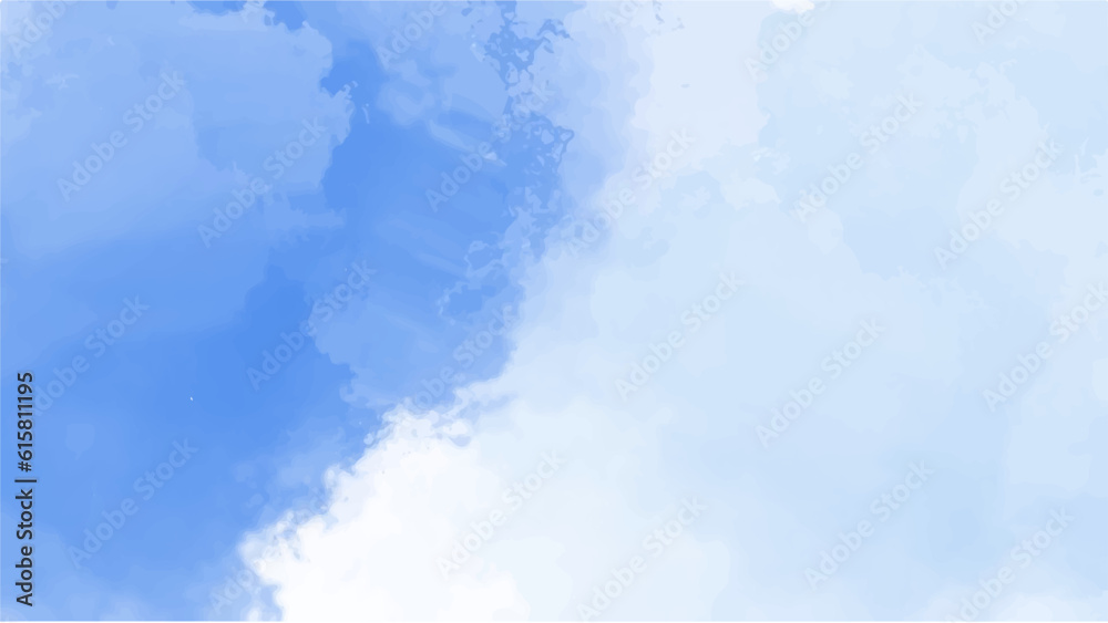 Obraz premium Abstract blue watercolor background.Hand painted watercolor. vector
