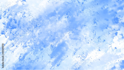 Abstract blue watercolor background.Hand painted watercolor. vector