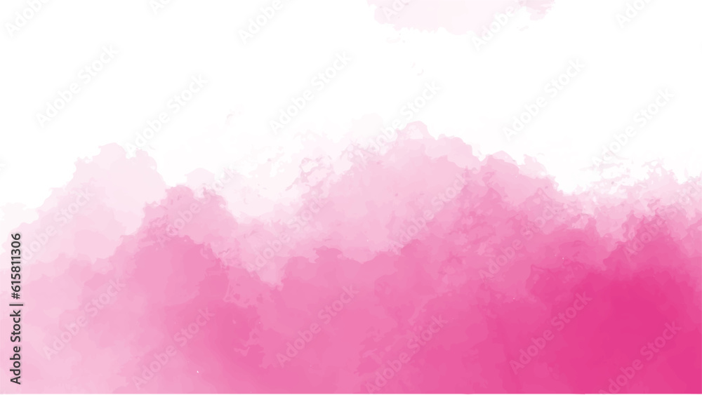 Abstract pink watercolor background.Hand painted watercolor. vector