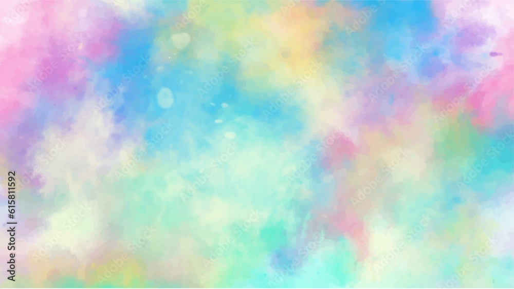 Abstract colorful watercolor background.Hand painted watercolor. vector