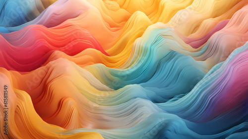 Colourful abstract desktop computer and laptop wallpaper. Colourful mountain wave background.