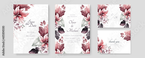 colorful colourful floral flower vector elegant hand drawing wedding invitation floral design watercolor
