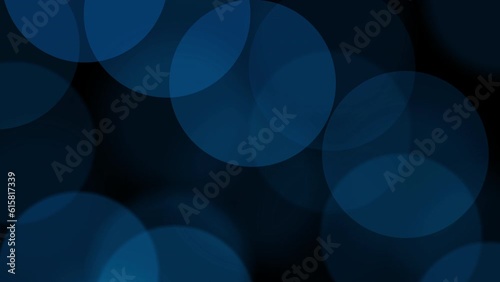 Background – black with moving blue transparent circles, loopable