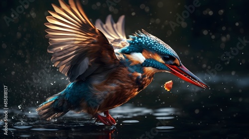 Kingfisher bird - Generative AI