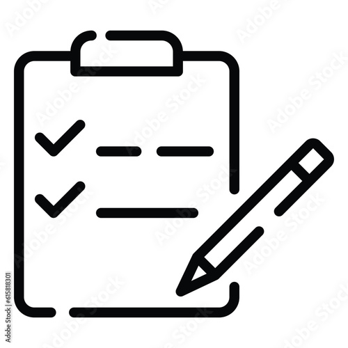 A list of items required, things to be done
