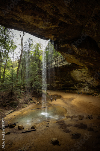 waterfall in the cave