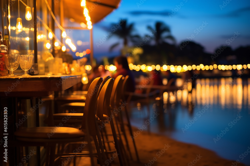 restaurant in the night beach shack restaurant beach view bar bar