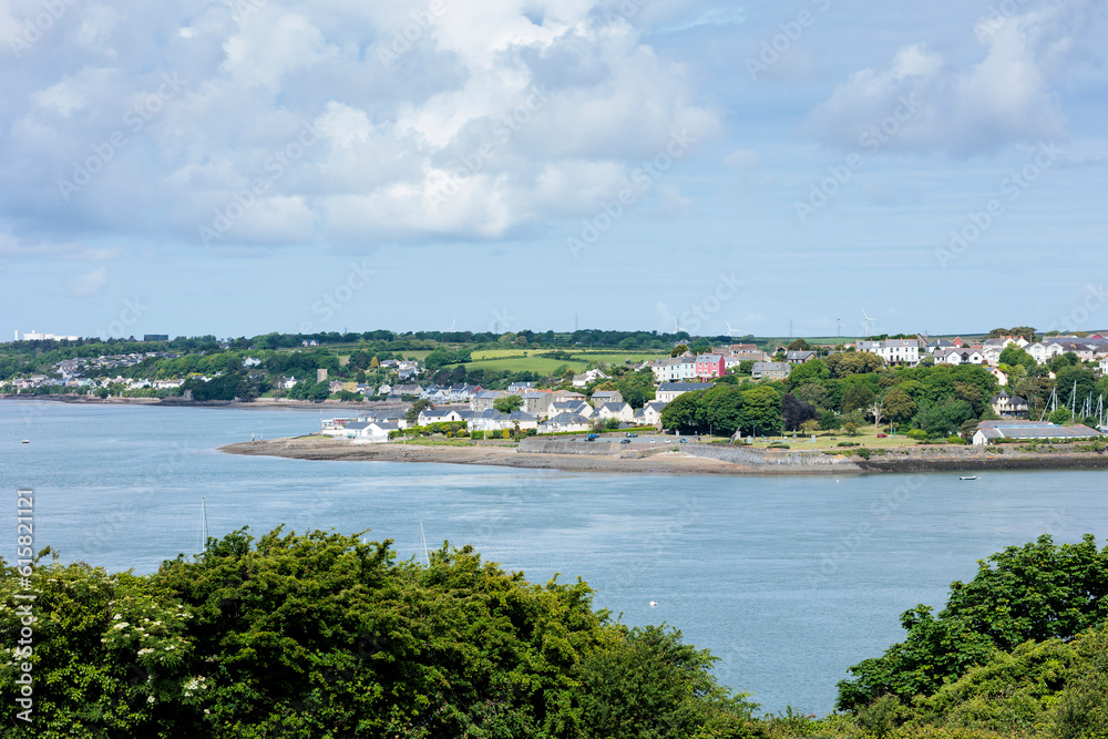 A view looking across the Haven waterway, towards Neyland Pembrokeshire A view looking across the Haven waterway, towards Neyland Pembrokeshire