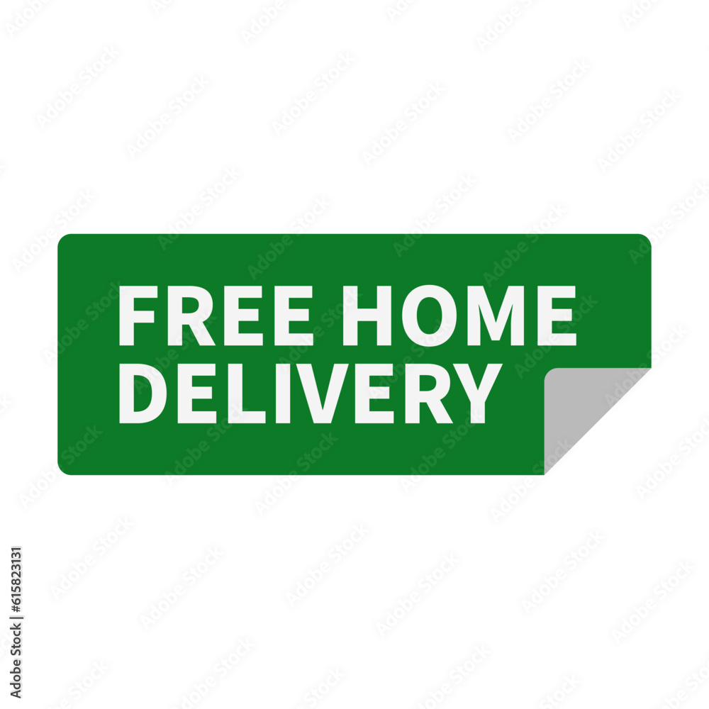 Free Home Delivery In Green Color Rectangle Shape For Promotion Sale
Free Home Delivery In Green Color Rectangle Shape For Promotion Sale