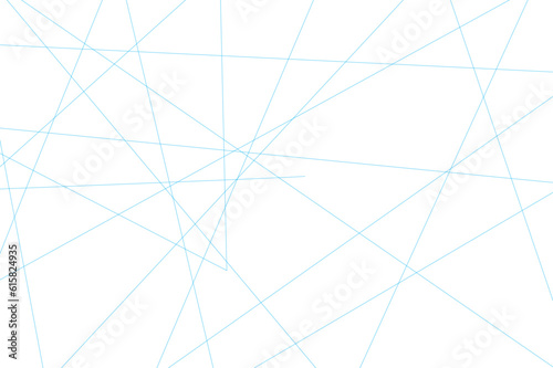 Abstract blue geometric random chaotic lines with many squares and triangles shape background.