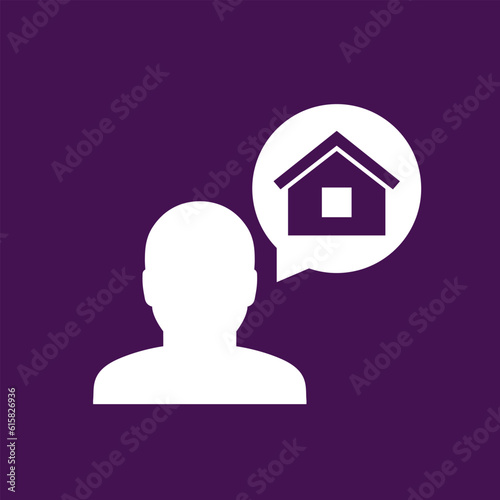 landlord or owner icon, vector