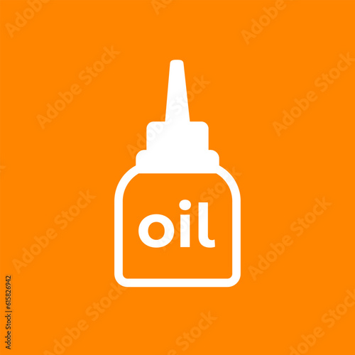 lubricant, oiler icon, vector sign