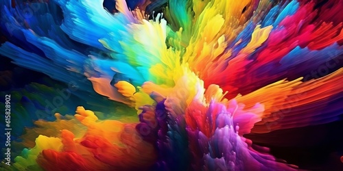 Wallpaper Mural the Creativity Digital Colorful Paints in Abstract Art and Exploring Design, Generative AI. Torontodigital.ca