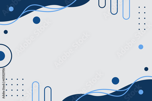 Illustration Vector Graphic of Abstract Fluid Geometric Background Template Colorful Blue. Simple and Modern Concept.