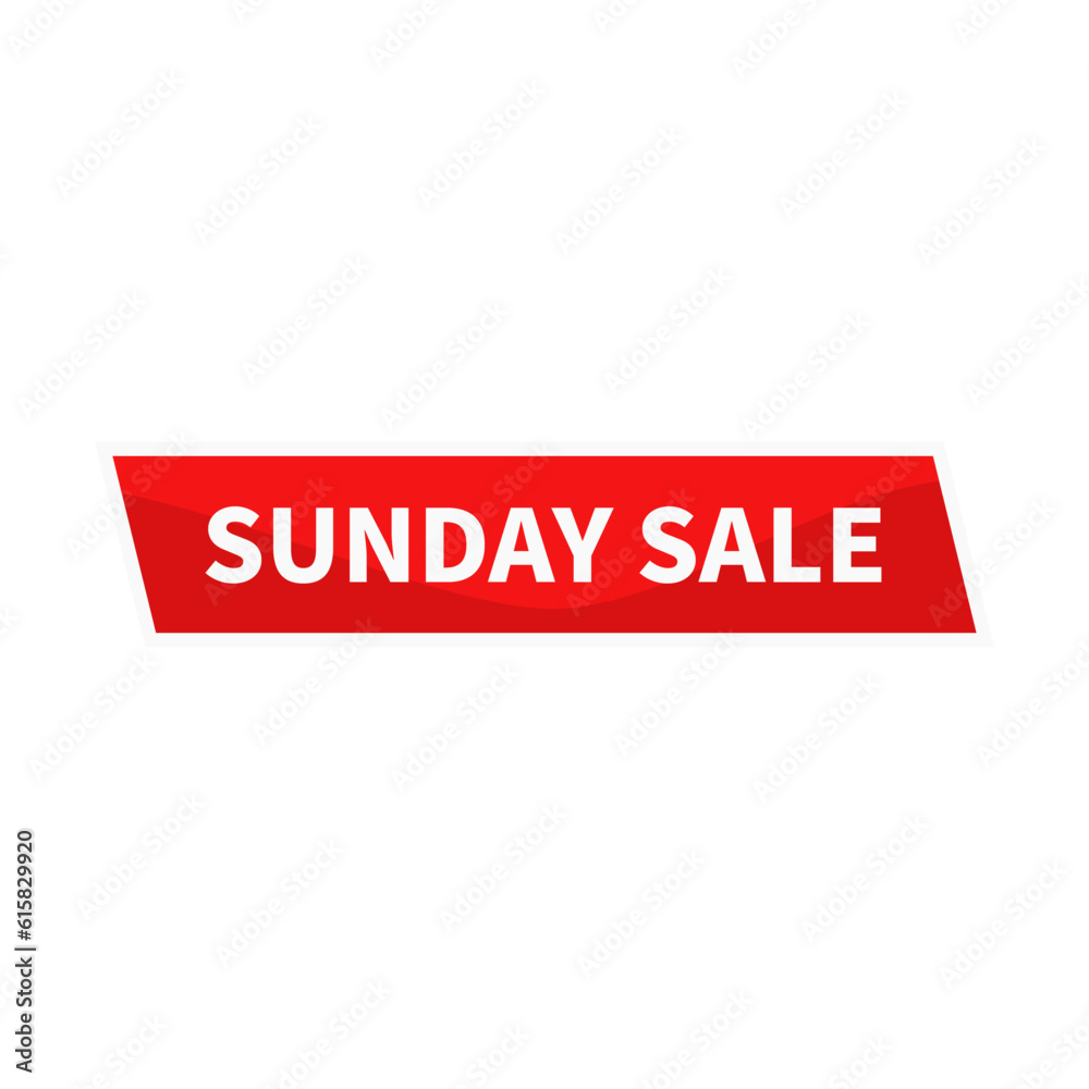 Sunday Sale In Red Color Parallelogram Rectangle Shape For Advertisement Sale
Sunday Sale In Red Color Parallelogram Rectangle Shape For Advertisement Sale