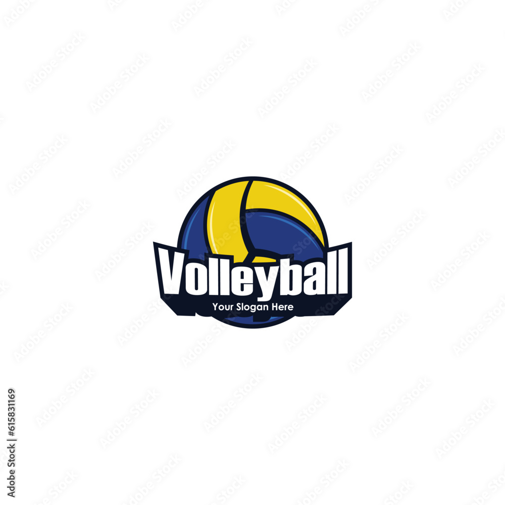 Volleyball logo vector graphics