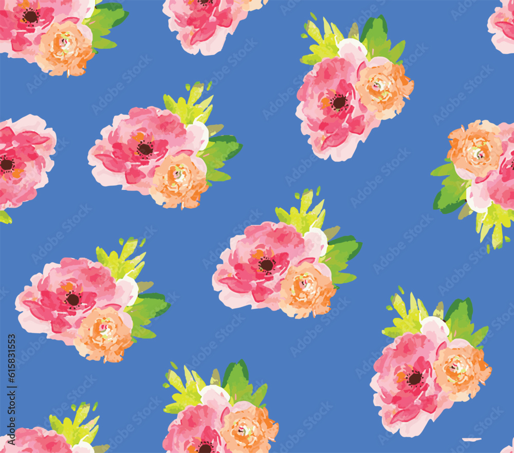 watercolor sublimation seamless pattern