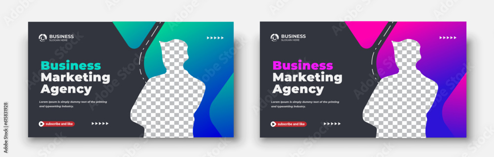 YouTube video thumbnail or social media web banner and corporate YouTube thumbnail design template YouTube video thumbnail or social media web banner and corporate YouTube thumbnail design template