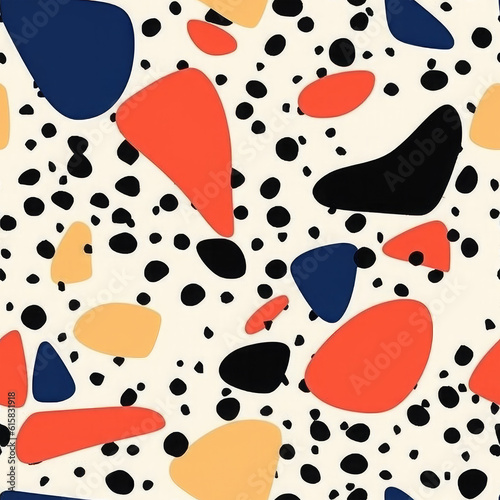 Wallpaper Mural Terrazzo seamless pattern bright and soft color digital papers Torontodigital.ca