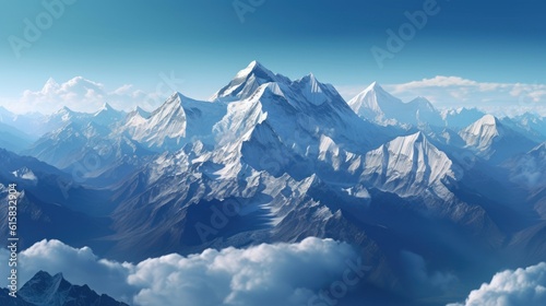 Wallpaper Mural mountains and clouds Torontodigital.ca