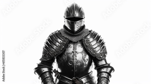 Medieval knight suit of armor protection