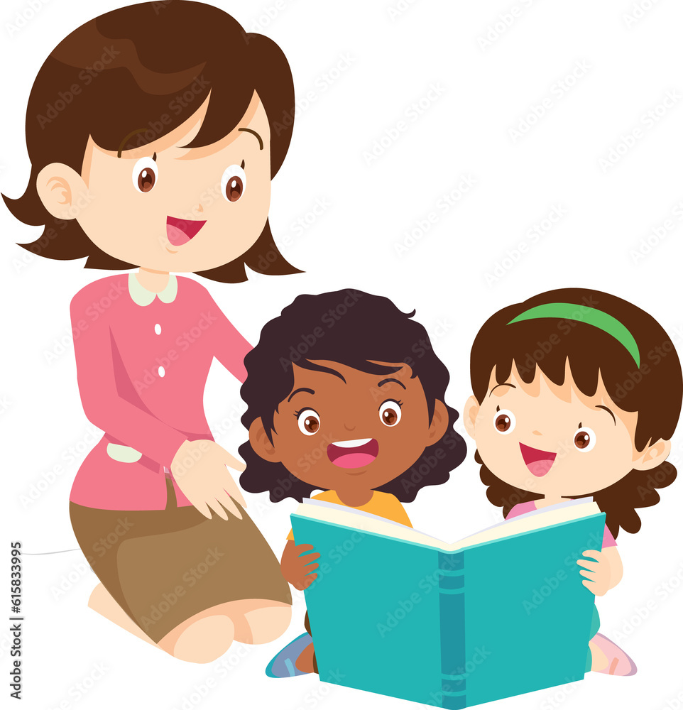 student reading book.Boy and girls learning or studying student reading book.Boy and girls learning or studying